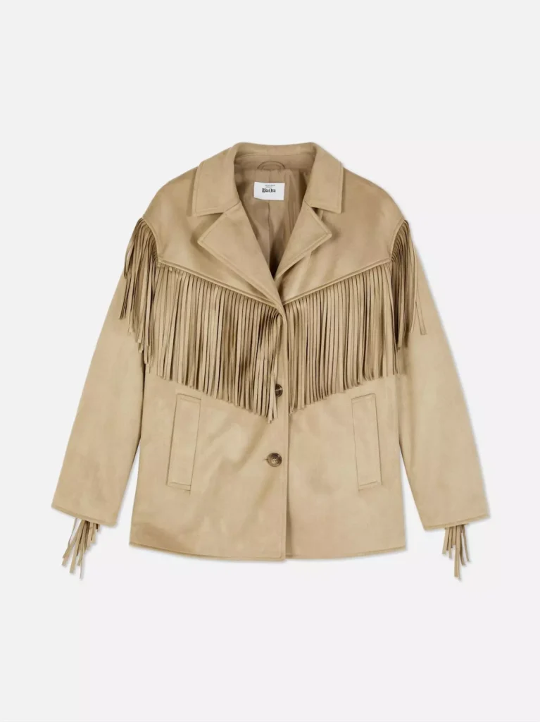 Chaqueta de antelina con flecos de Rita Ora / Primark