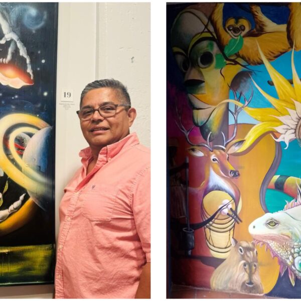 Artista Rafael Casco en Roatán: Un homenaje a Islas de la Bahía con obras inmortalizadas