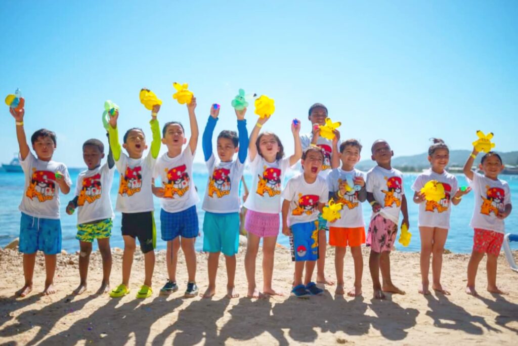La diversión no faltó con la playa como principal atractivo.