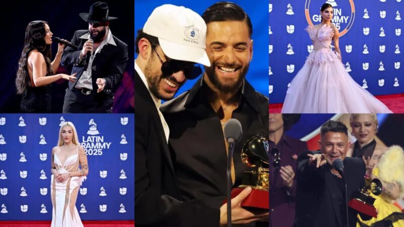 Latin Grammy 2025: Noche de triunfos, polémicas y vestuarios inolvidables