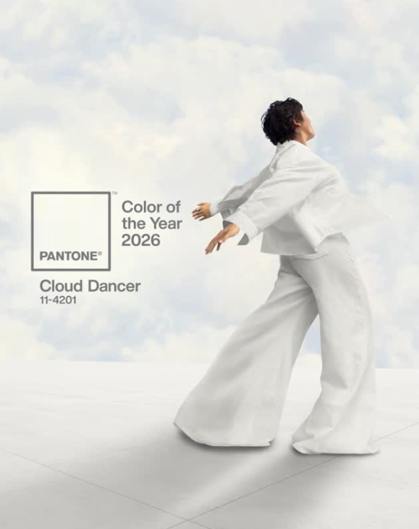 Cloud Dancer: el color del año que marcará el 2026