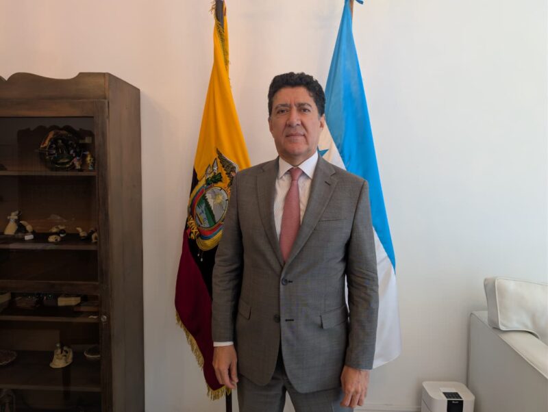 Embajador de Ecuador: “Llegar a Honduras es volver un poco a casa”
